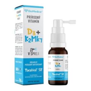EKOMEDICA SK Prírodný vitamín D3+K2Mk7 v spreji 30 ml
