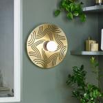 MARKET SET Ariane nástenné svetlo, Ø 40 cm mosadz