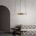 LED závesné svietidlo PURE E-Clipse, bronzová, Ø 50 cm, CCT