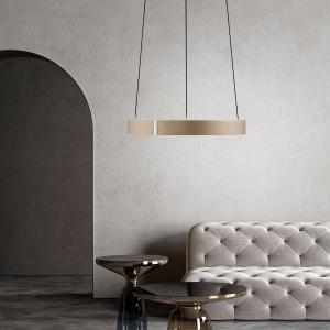 LED závesné svietidlo PURE E-Clipse, bronzová, Ø 50 cm, CCT