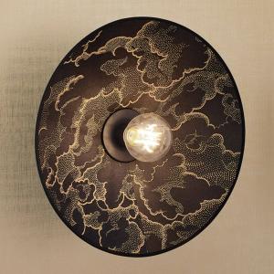 MARKET SET Gatsby nástenné svetlo kumo čierne Ø 40 cm