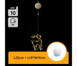 B.V.  - LED vianočná dekorácia 10xLED/3xAAA sob 19 cm B10303K5U