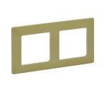 Legrand 754082 - Rámik pre spínače VALENA LIFE 2P zelená 754082