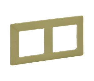 Legrand 754082 - Rámik pre spínače VALENA LIFE 2P zelená 754082
