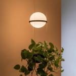 Vibia Palma 3724 závesné svietidlo, miska na rastliny, grafitová