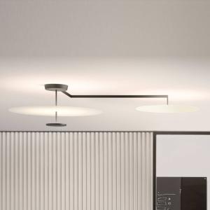 Vibia Flat stropné LED svetlo 3-pl. Ø 55 cm biele