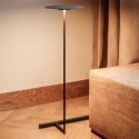 Vibia Flat LED stojacia lampa 96 cm sivá L1, stmievateľné