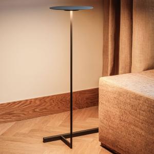 Vibia Flat LED stojacia lampa 96 cm sivá L1, stmievateľné