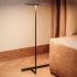 Vibia Flat LED stojacia lampa 96 cm sivá L1, stmievateľné