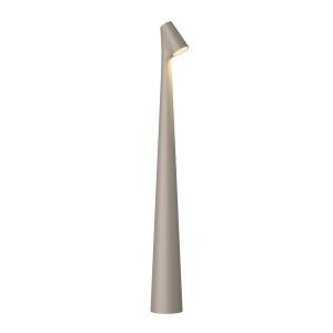 Vibia LED stolná lampa na batérie Africa, výška 45 cm, tmavobežová