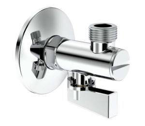 Roca A525168200 - Rohový l AQUA, lesklý chróm A525168200