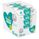 PAMPERS Sensitive box vlhčené obrúsky 15 ks