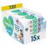 PAMPERS Harmonie aqua detské vlhčené obrúsky 15 ks