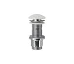 Sapho - Umývadlová výpusť Click-Clack BLOK pr. 6,7 cm mramor/biela 2401-921