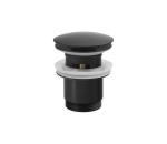 Sapho - Umývadlová výpusť Click-Clack, priemer 6,7 cm, matná čierna CV1007B