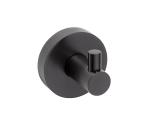 Sapho - Nástenný háčik X-ROUND 5x5,5 cm matná čierna XR205B