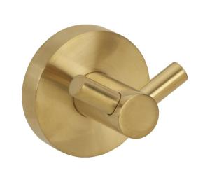 Sapho - Dvojitý nástenný háčik X-ROUND 5,5x5 cm zlatý XR202GB