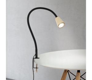 Orion - Flexibilná stolná lampa so svorkou DOTTY 1xGU10/10W/230V béžová/čierna LA 4-1231/1 khaki