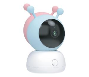 iGET 75020825 - Inteligentná detská chôvička 2K 5V Wi-Fi ružová/modrá 75020825