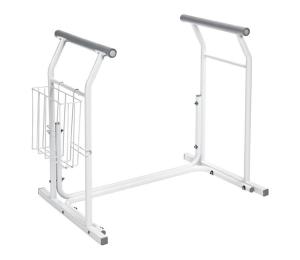 Ridder - Oporné mobilné madlá k WC 66x71,5 cm biele A0110101