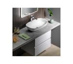 Sapho - Doska pod umývadlo AVICE 150x49,5 cm sivá/cement AV157