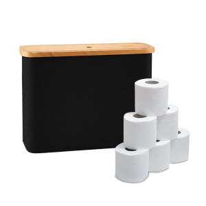 Úložný priestor na toaletný papier na 12 roliek RD51702, čierna