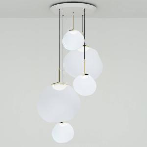 Tom Dixon Melt Pendant System Large Round, opálová/zlatá farba