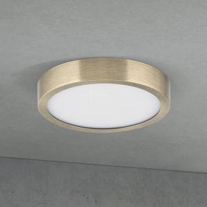 Stropné LED svetlo Disc, antická mosadzová farba, Ø 14 cm, CCT
