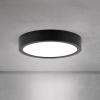 Stropné LED svetlo Disc, čierne Ø 14 cm, CCT kov/plast