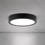 Stropné LED svetlo Disc, čierne Ø 14 cm, CCT kov/plast
