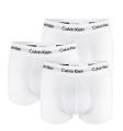 CALVIN KLEIN - boxerky 3PACK cotton stretch solid white everyday essentials