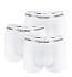 CALVIN KLEIN - boxerky 3PACK cotton stretch solid white everyday essentials