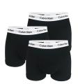 CALVIN KLEIN - boxerky 3PACK cotton stretch classic black accent everyday essentials