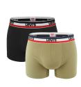 LEVI`S - 2PACK boxerky Levi`s sportswear army green & black