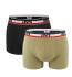 LEVI`S - 2PACK boxerky Levi`s sportswear army green & black