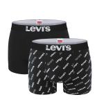 LEVI`S - boxerky 2PACK Levi`s men logo black color combo - limitovaná edícia