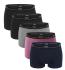 BOSS - boxerky 5PACK essential cotton stretch black & dark tones