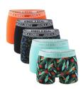 JACK & JONES - boxerky 5PACK Jacwest pool blue