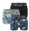 JACK & JONES - boxerky 3PACK Jacbrady flower