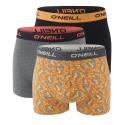 O`NEILL - boxerky 3PACK cotton stretch dipped leaf & black combo