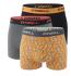 O`NEILL - boxerky 3PACK cotton stretch dipped leaf & black combo