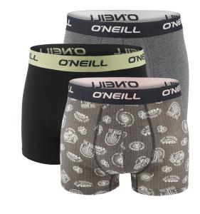 O`NEILL - boxerky 3PACK cotton stretch get beached & black combo