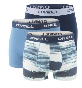 O`NEILL - boxerky 3PACK cotton stretch sunset outer & blue stone combo