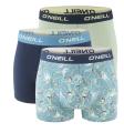 O`NEILL - boxerky 3PACK cotton stretch blue stone & outer space combo