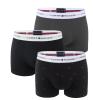 TOMMY HILFIGER - boxerky 3PACK signature cotton essentials dark ash & black tones