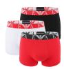 EMPORIO ARMANI - boxerky 3PACK stretch cotton nero & scooter con colorato logo