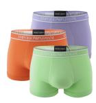 EMPORIO ARMANI - boxerky 3PACK stretch cotton colore felice con logo Armani