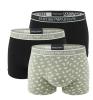 EMPORIO ARMANI - boxerky 3PACK stretch cotton nero & oliva con logo Armani