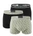 EMPORIO ARMANI - boxerky 3PACK stretch cotton nero & oliva con logo Armani
