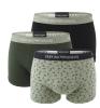 EMPORIO ARMANI - boxerky 3PACK pure cotton jersey forest con nuovo moderno logo